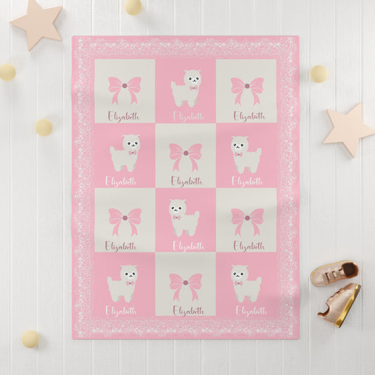 ''Lace Pattern'' Baby Blanket