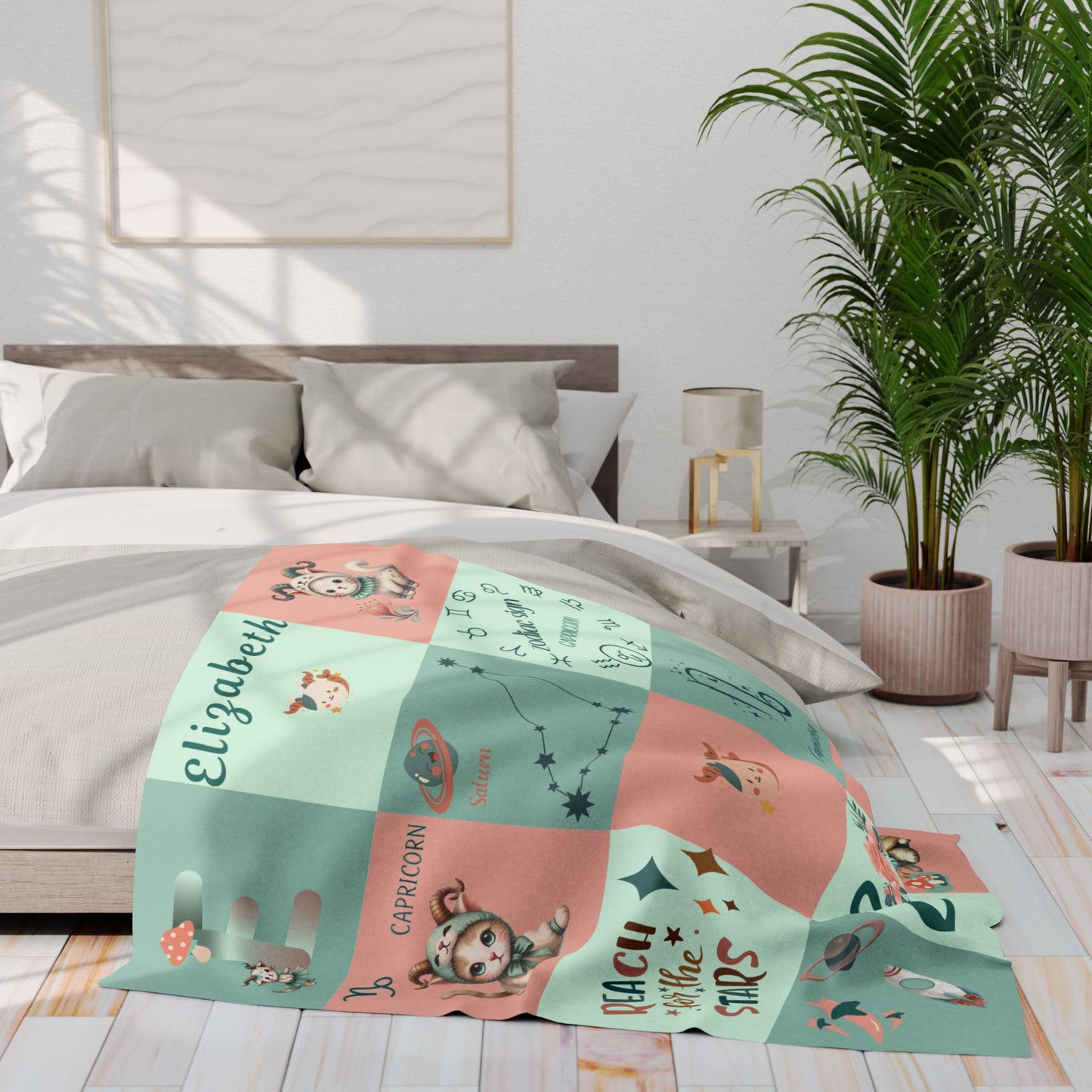 Zodiac Capricorn Girl Blanket