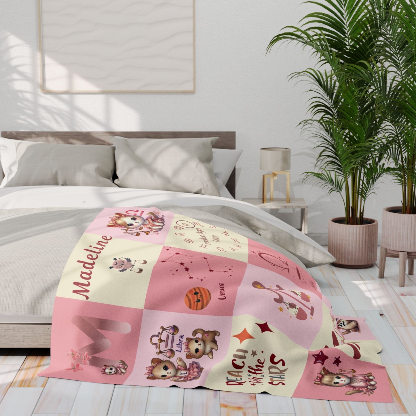 Zodiac Libra Girl Blanket