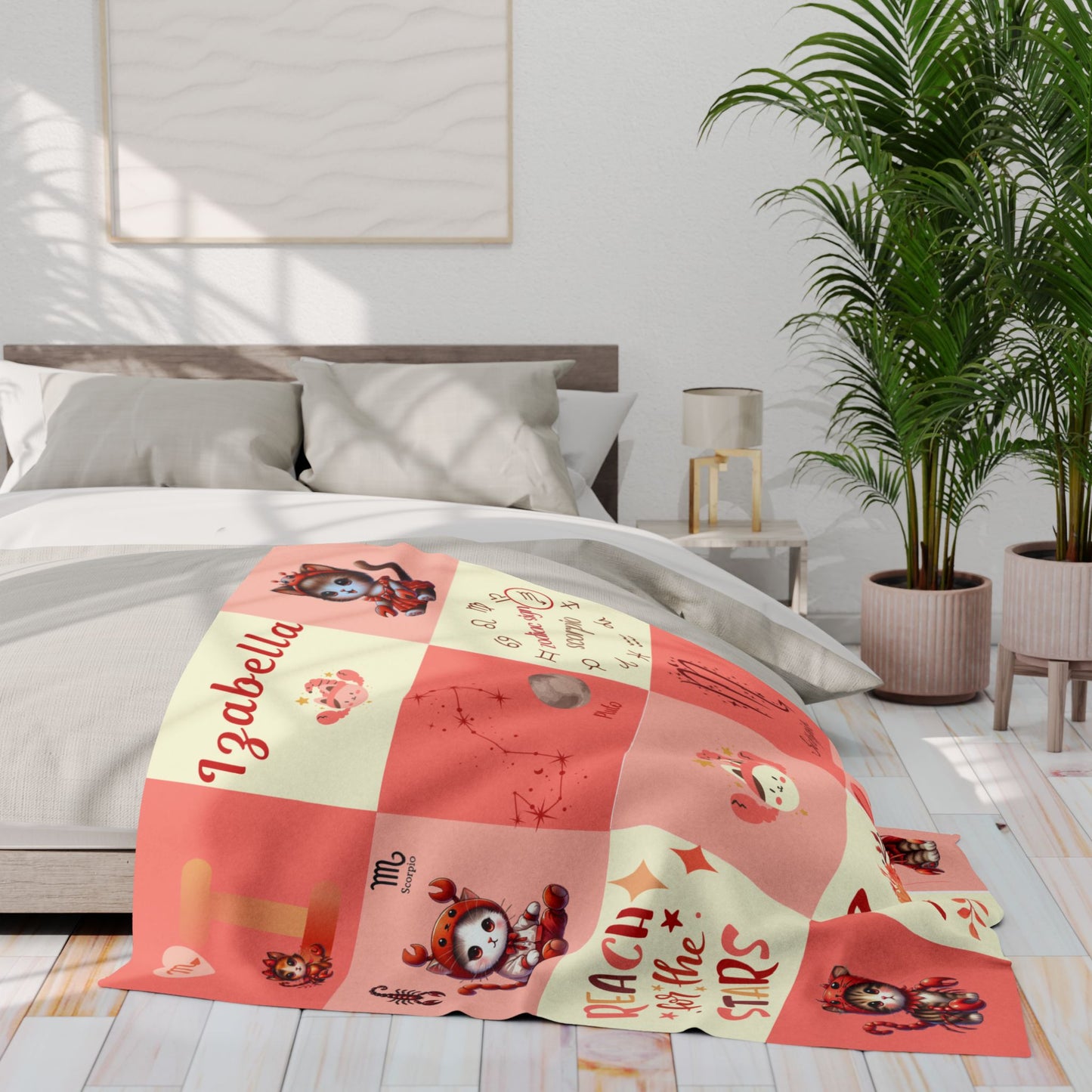 Zodiac Scorpio Girl Blanket