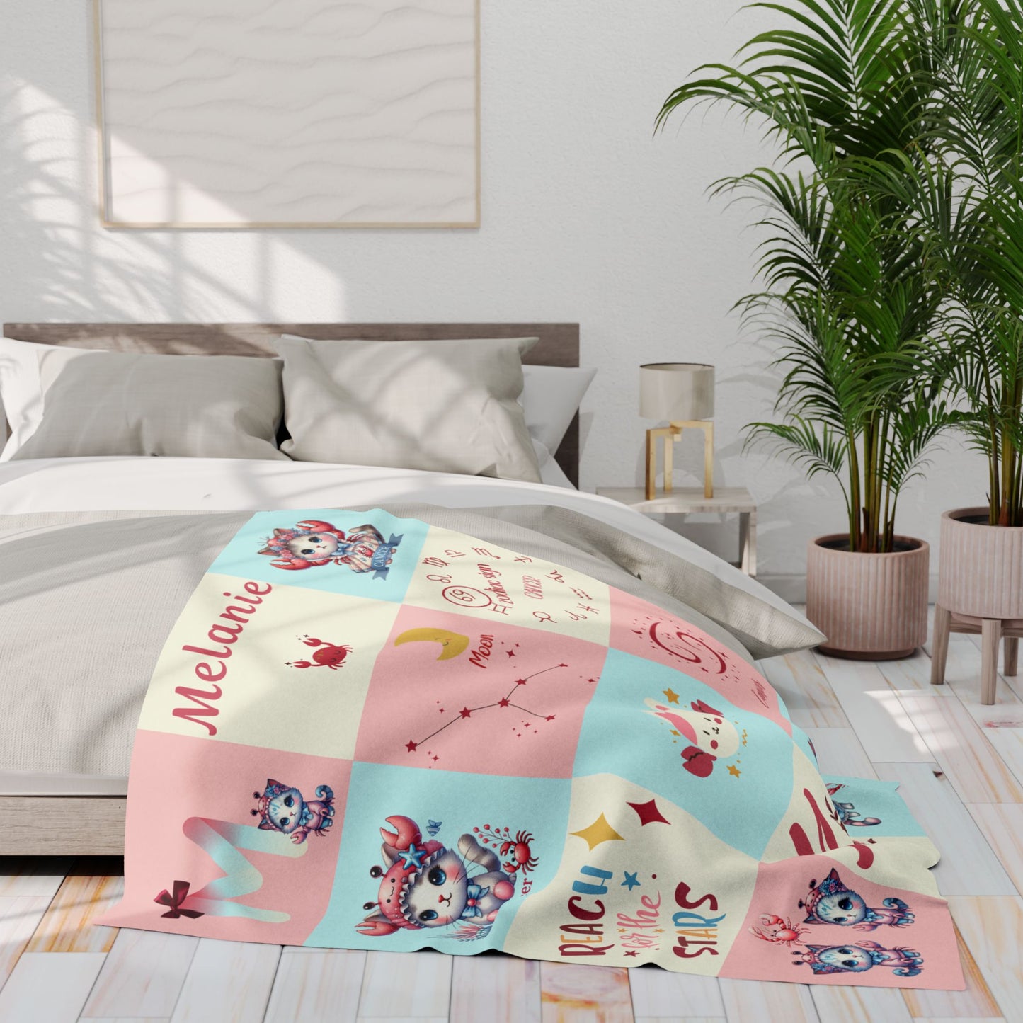 Zodiac Cancer Girl Blanket