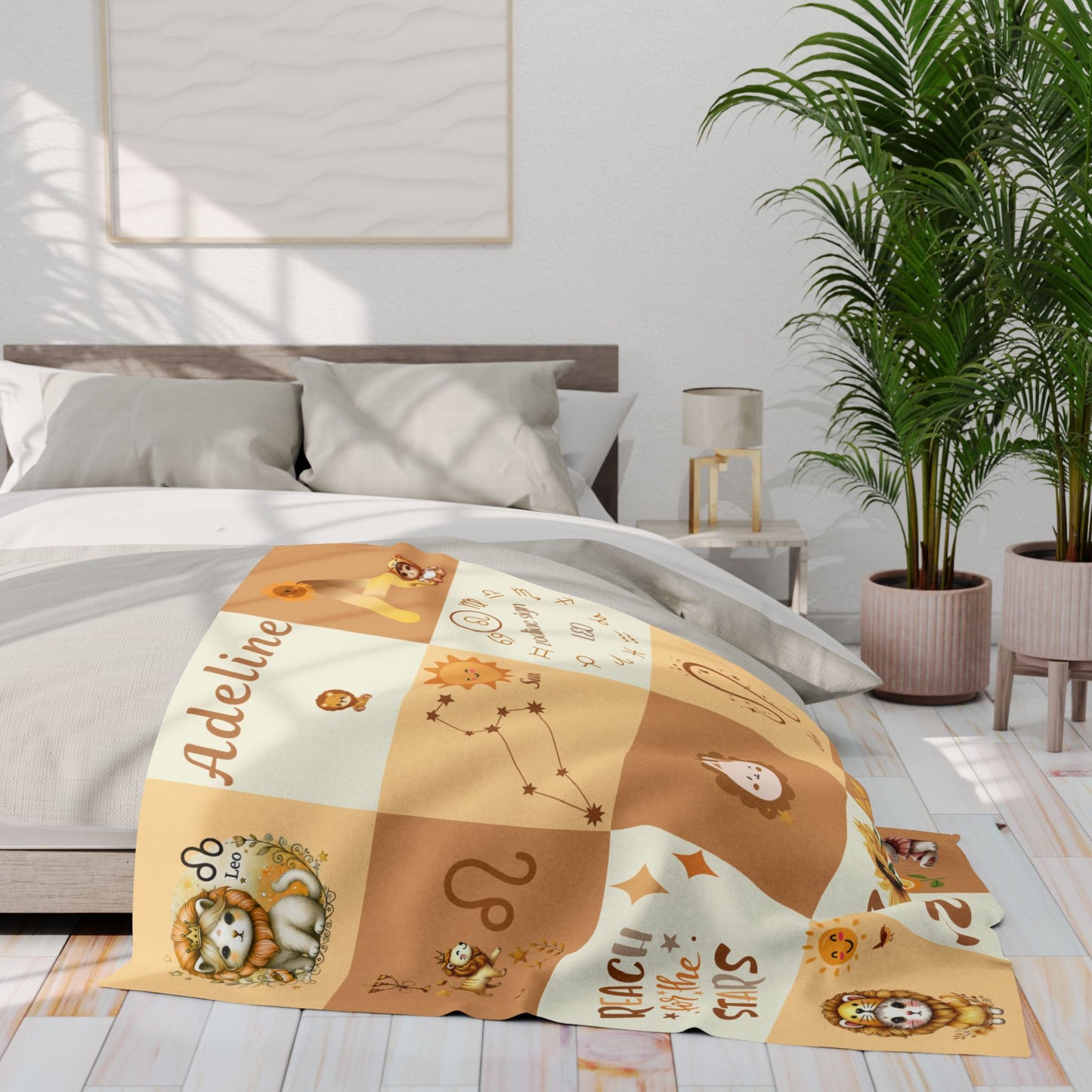 Zodiac Leo Girl Blanket
