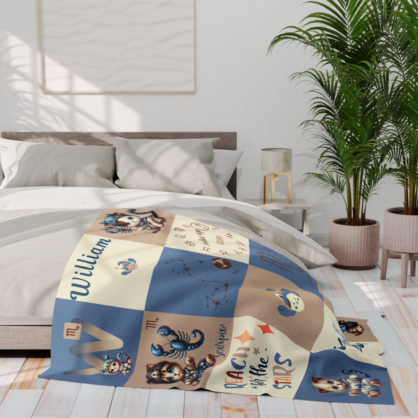 Zodiac Scorpio Boy Blanket