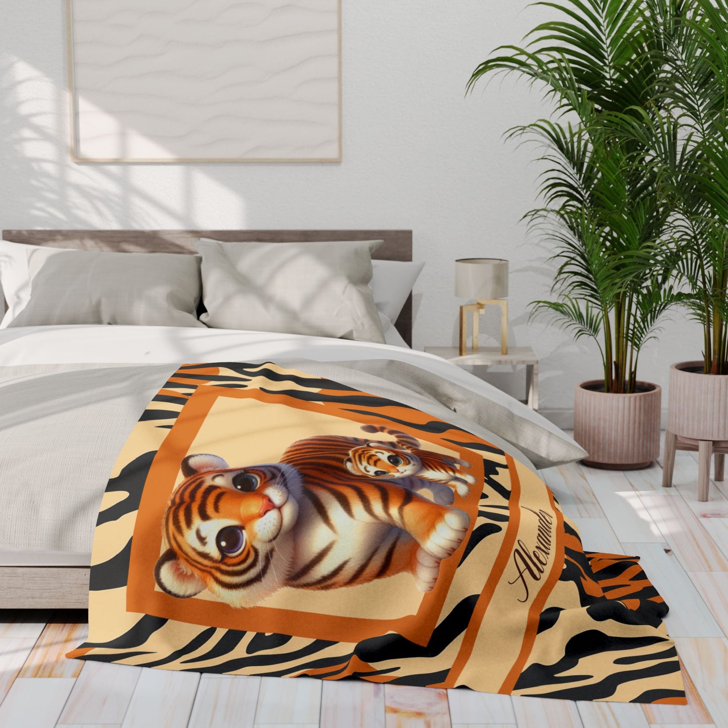 Animals Name Boy Minky Blanket