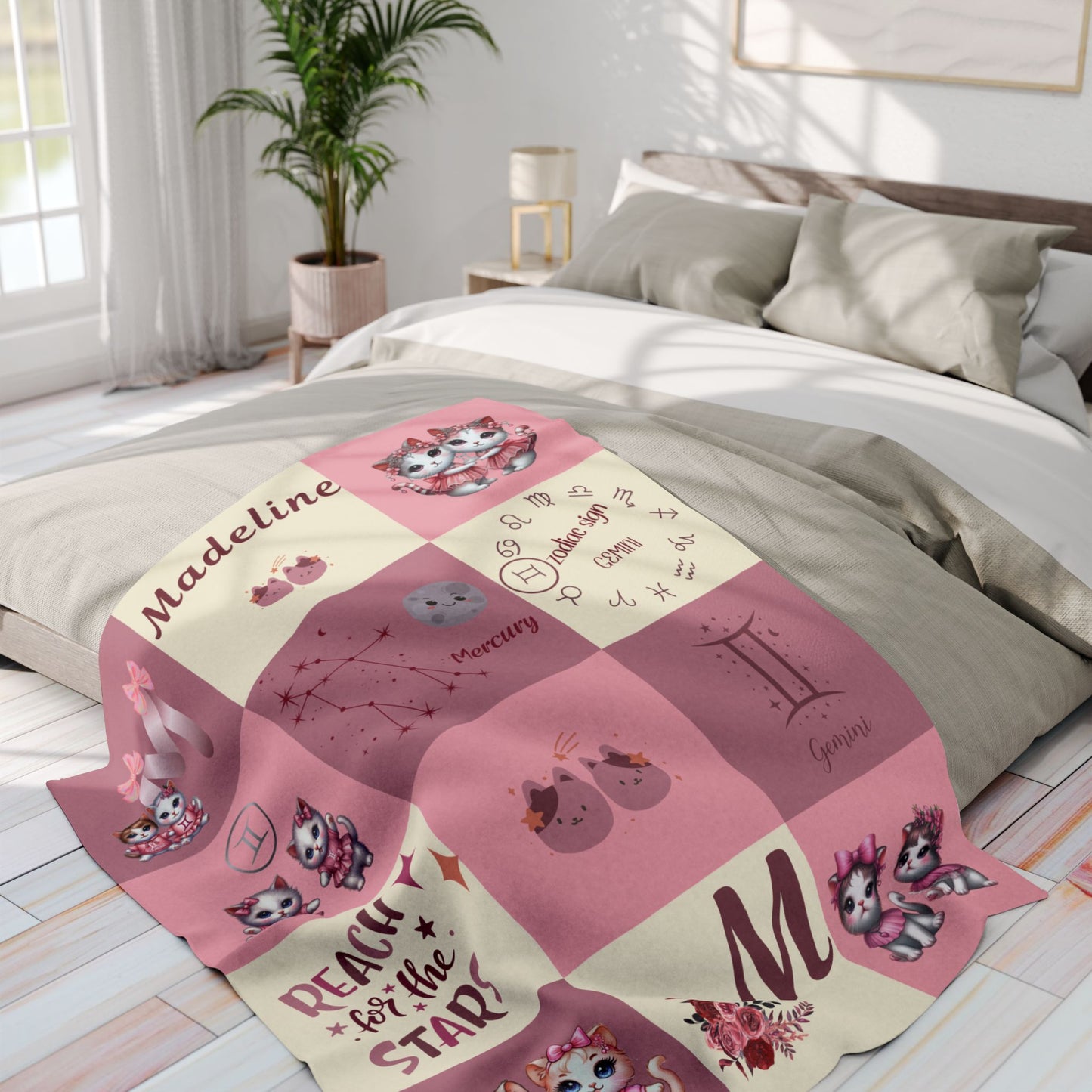 Zodiac Gemini Girl Blanket