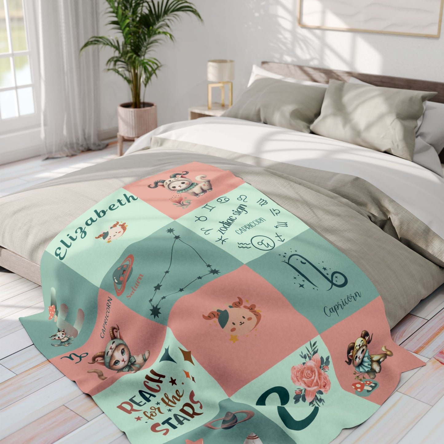 Zodiac Capricorn Girl Blanket