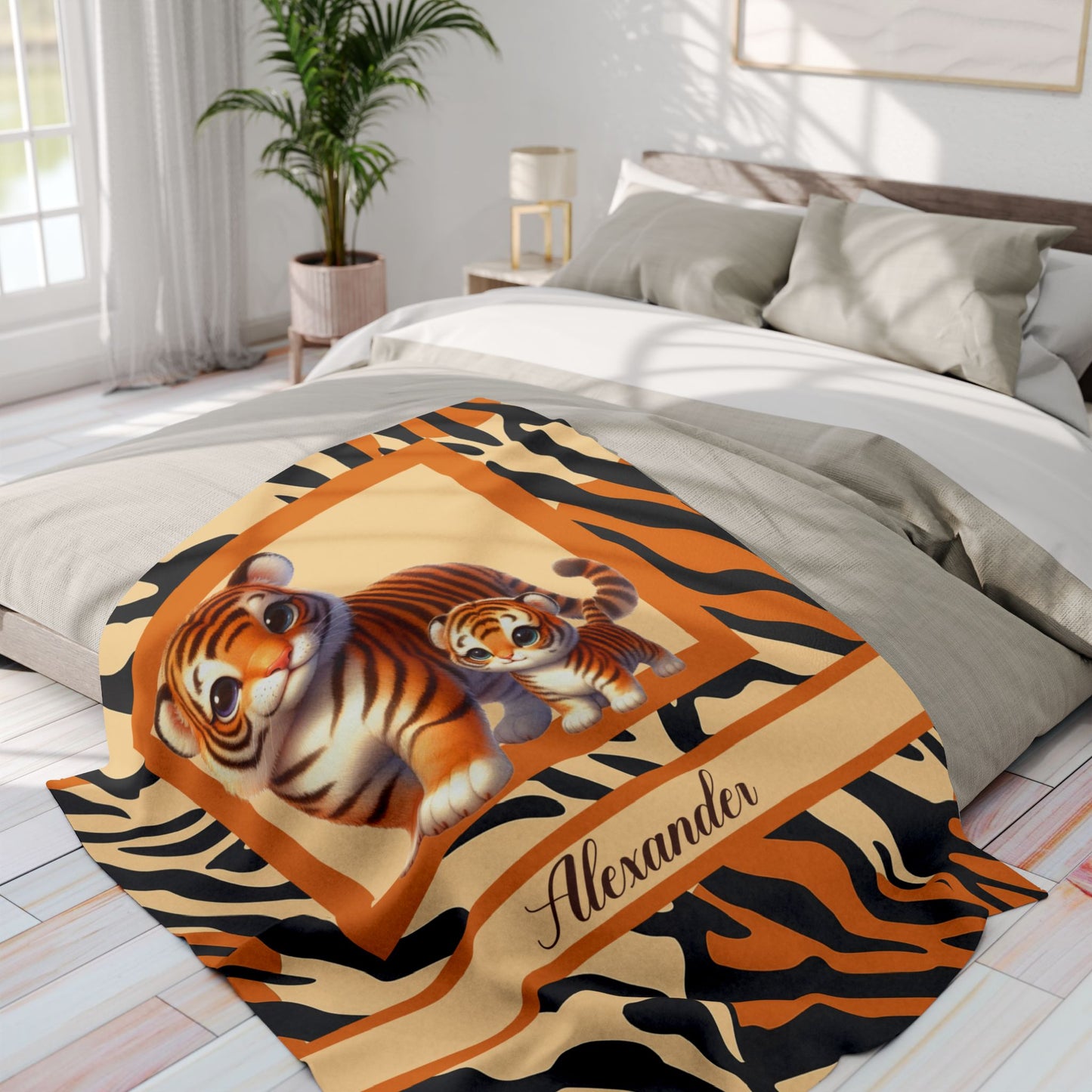 Animals Name Boy Minky Blanket
