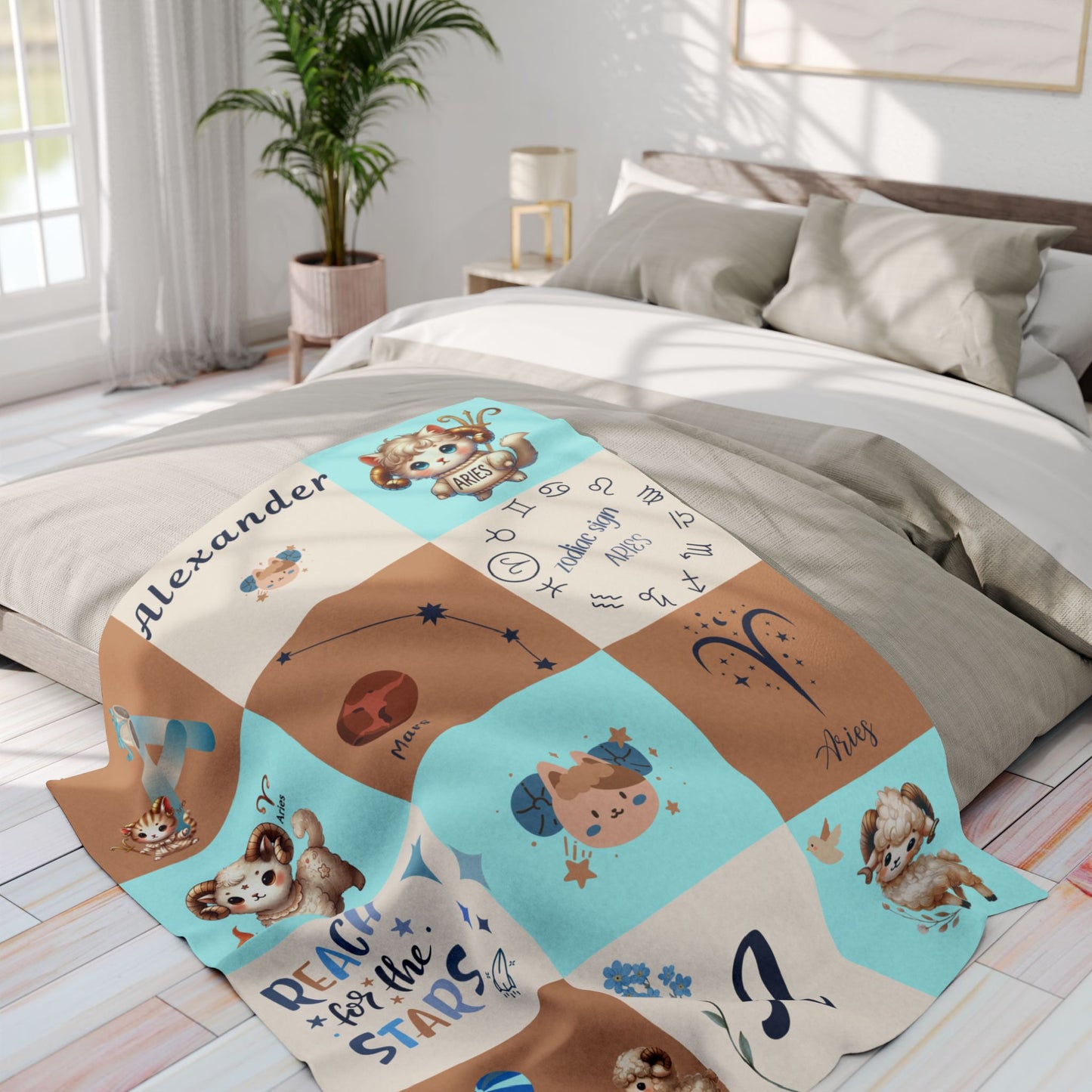 Zodiac Aries Boy Blanket