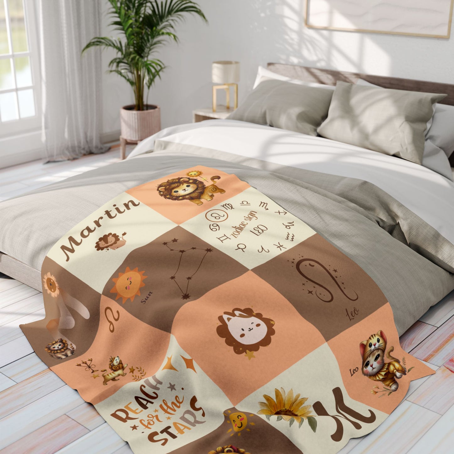 Zodiac Leo Boy Blanket