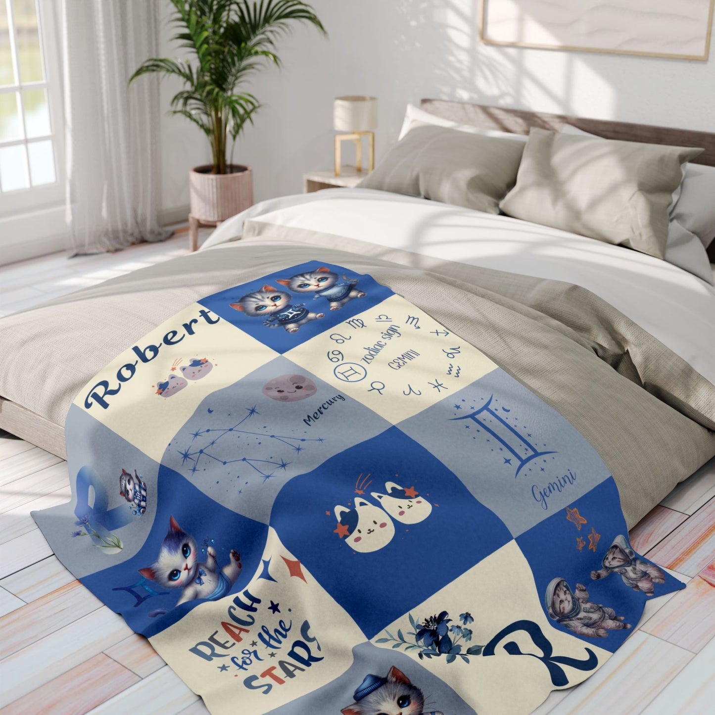 Zodiac Gemini Boy Blanket