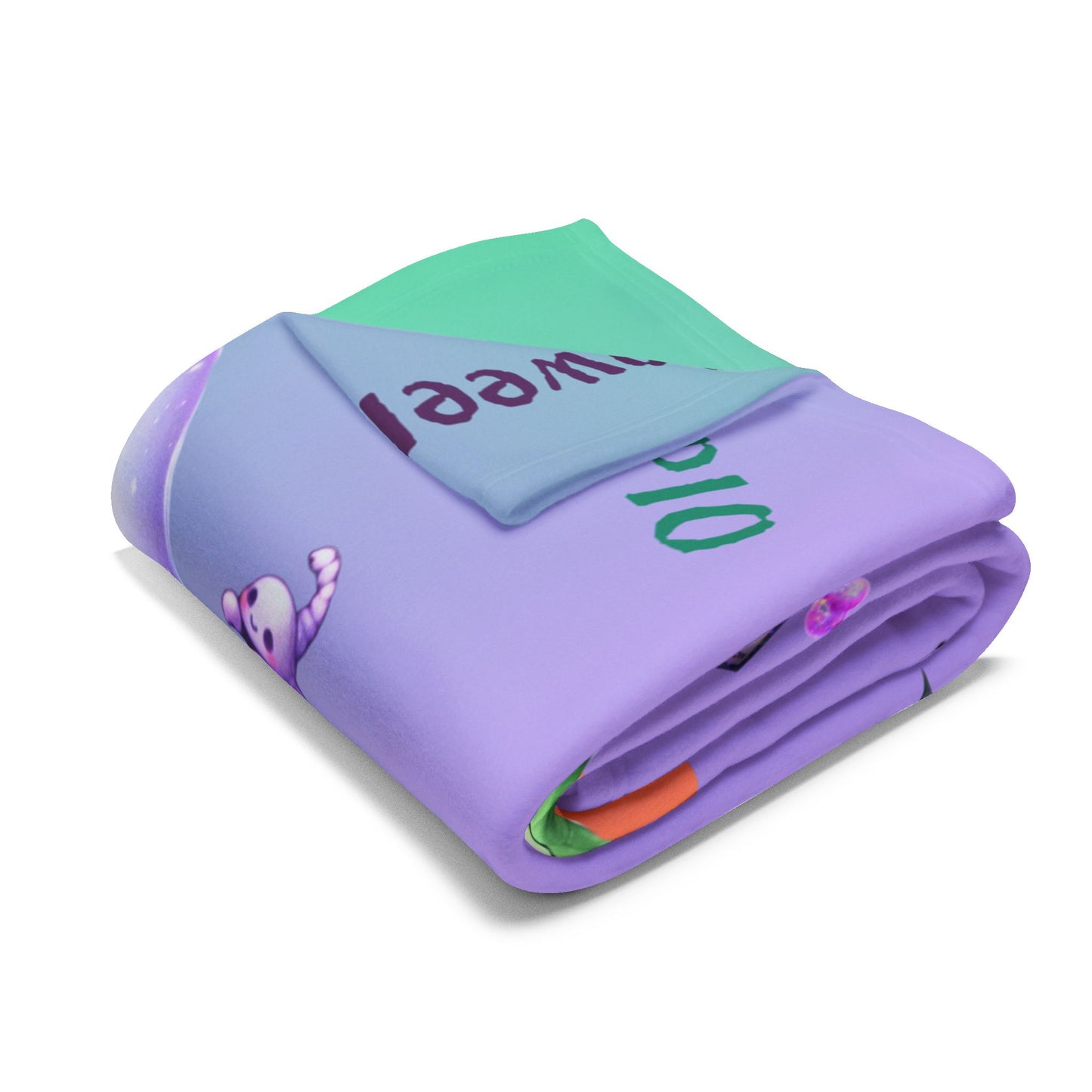 Personalized Scorpio Halloween Blanket for Girls, Custom Name Zodiac Toddler Halloween Gift