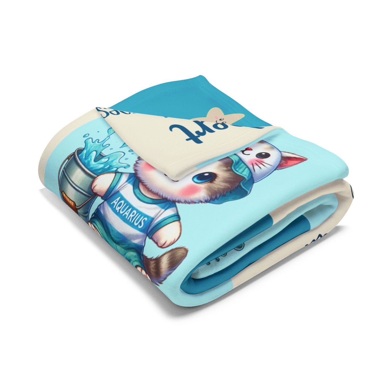 Zodiac Aquarius Boy Blanket