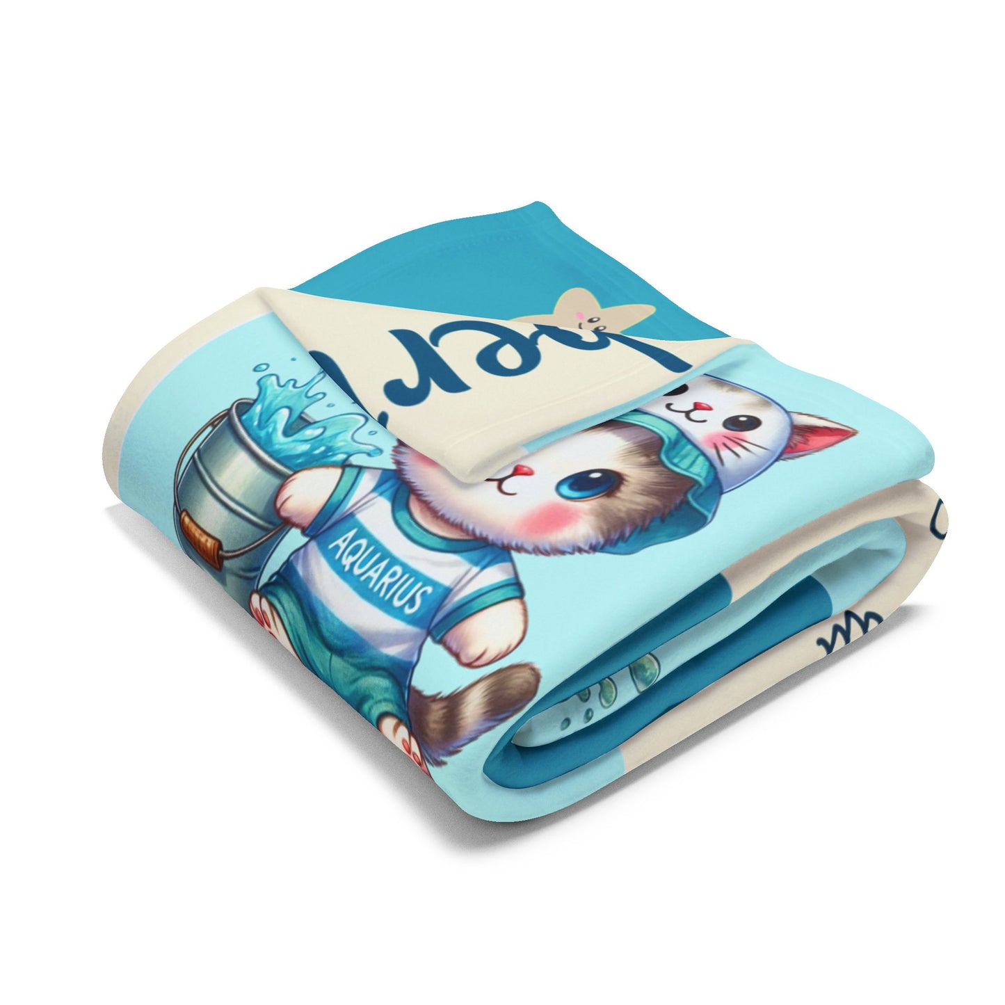 Zodiac Aquarius Boy Blanket