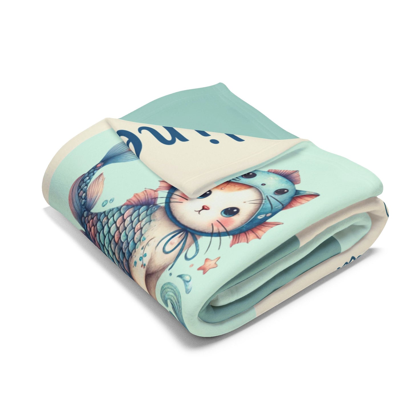 Personalized Zodiac Baby Blanket – Pisces Girl Blanket, Custom Name Velveteen Plush Blanket, Astrology Baby Gift, Soft Newborn Blanket, Baby Shower Gift