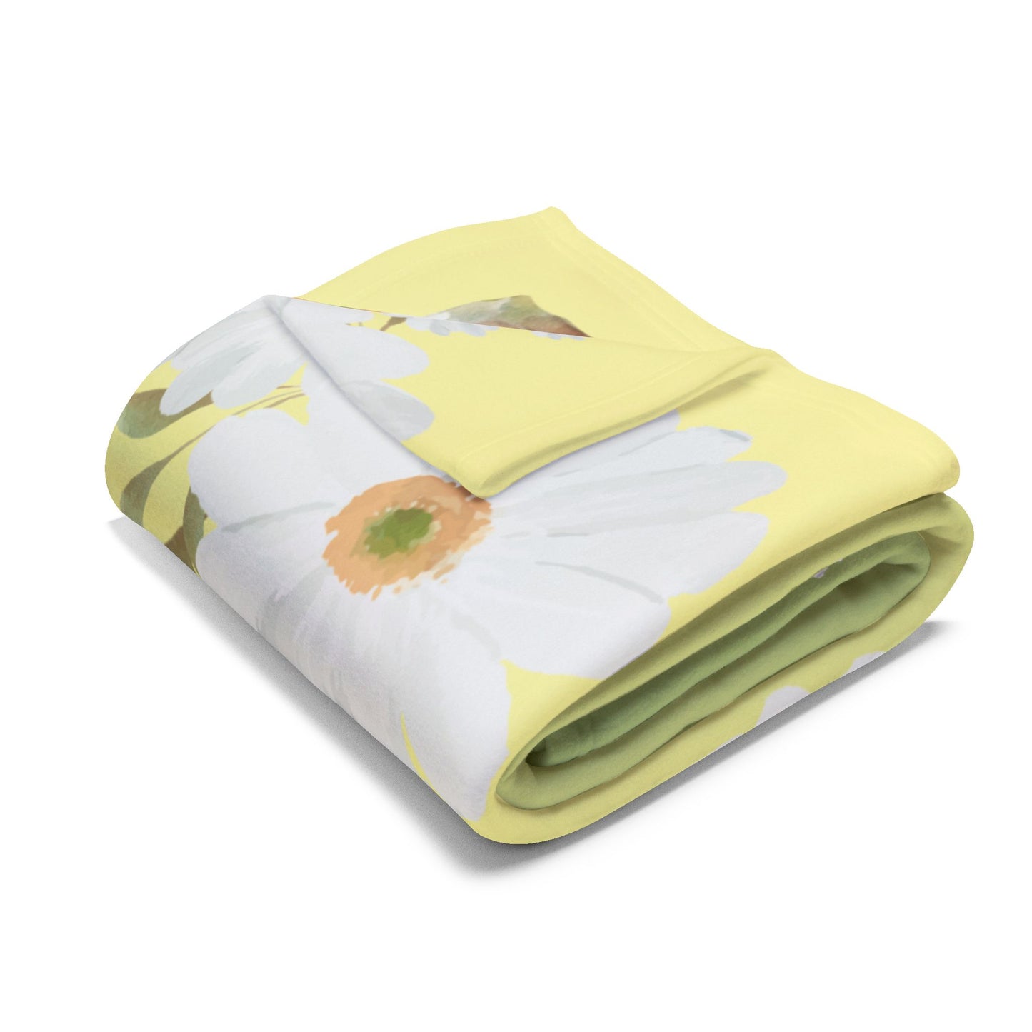 Personalized Daisy Bunny Milestone Baby Blanket, Soft Velveteen Plush Fleece