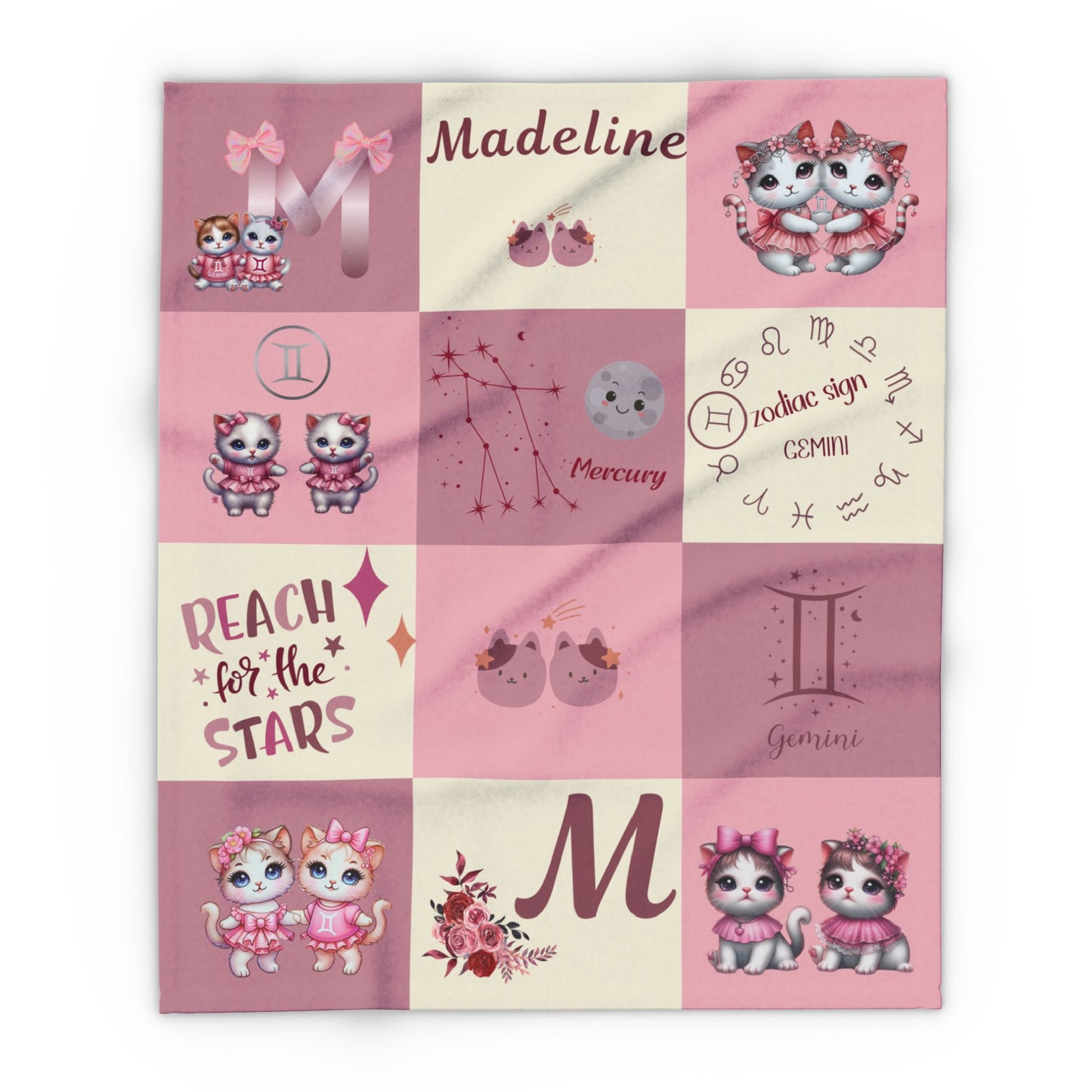 Zodiac Gemini Girl Blanket