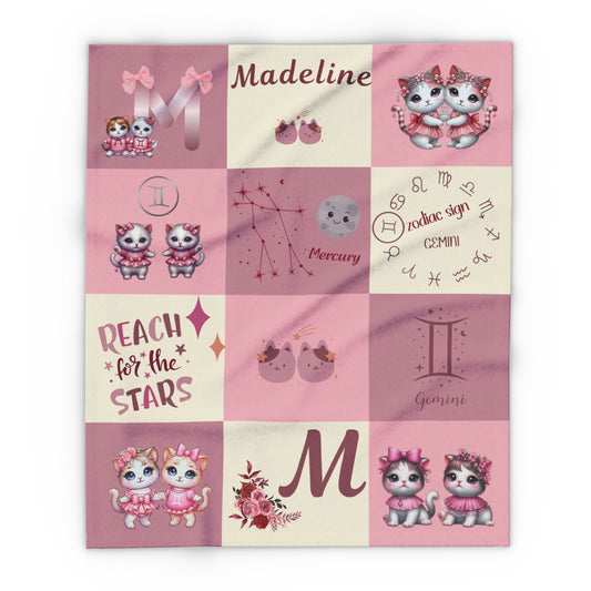 Zodiac Gemini Girl Blanket