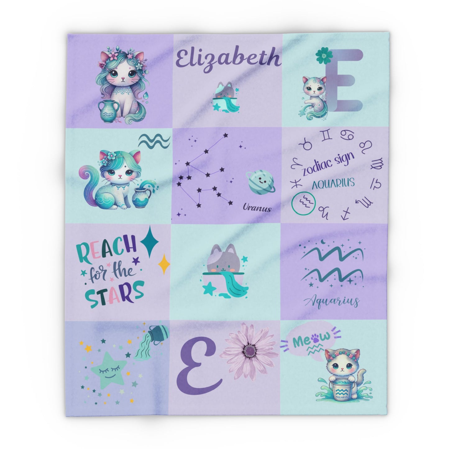 Zodiac Aquarius Girl  Blanket