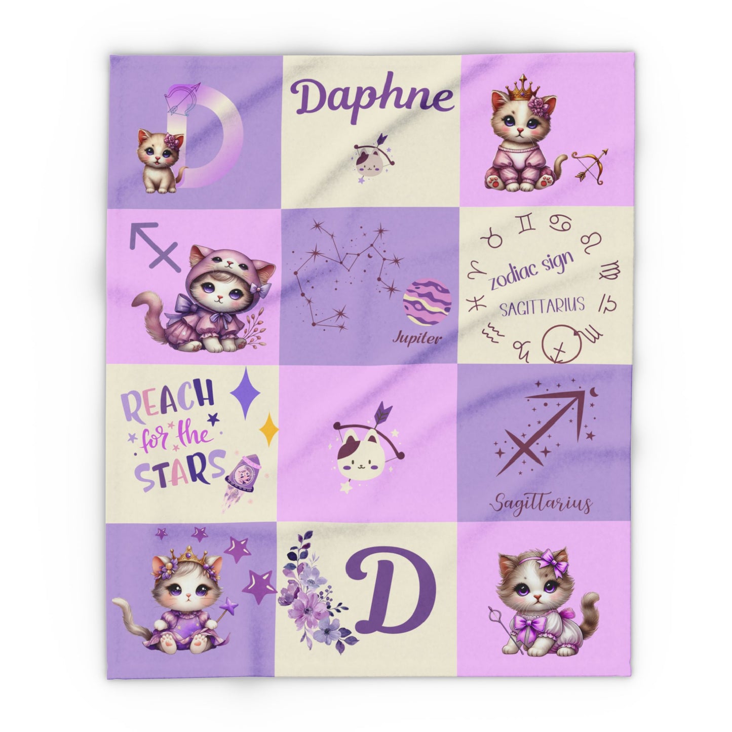 Zodiac Sagittarius Girl Blanket