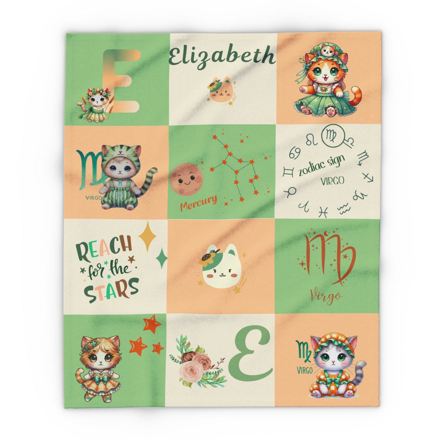 Zodiac Virgo Girl Blanket