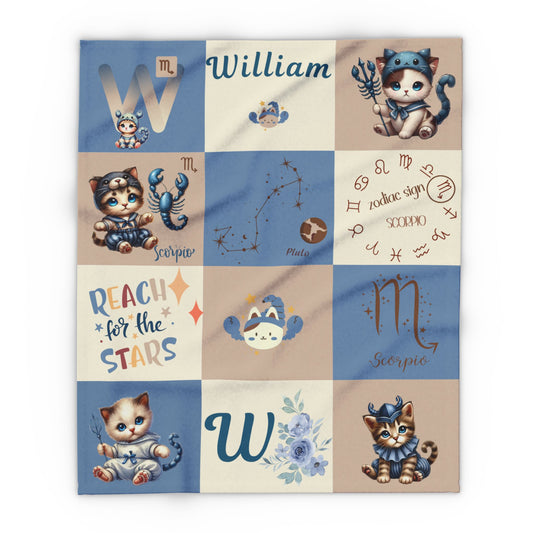 Zodiac Scorpio Boy Blanket