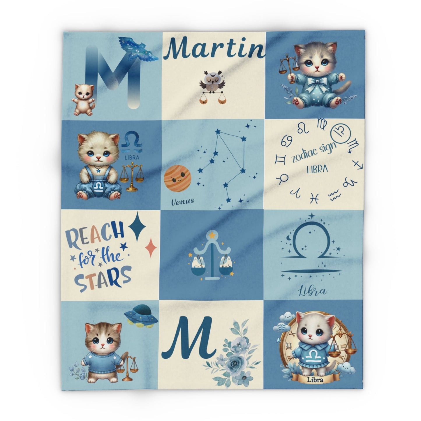Zodiac Libra Boy Blanket