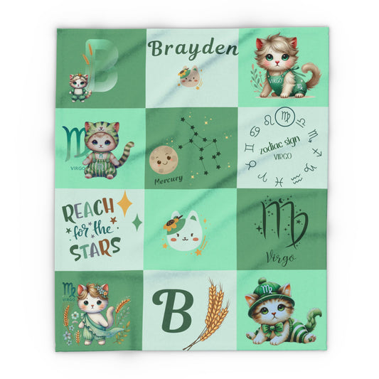 Zodiac Virgo Boy Blanket