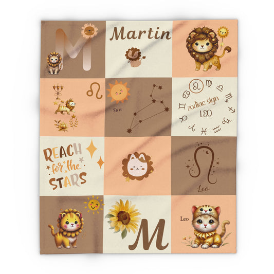 Zodiac Leo Boy Blanket