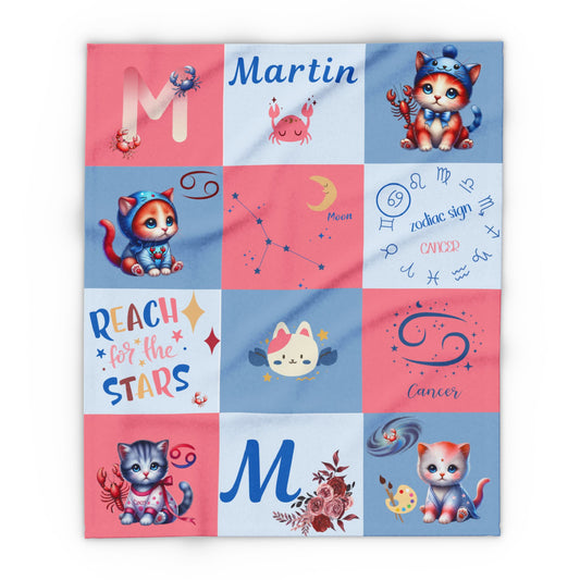 Zodiac Cancer Boy Blanket