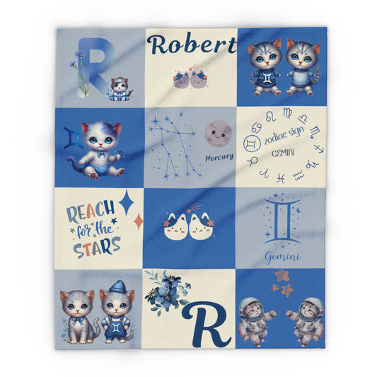 Zodiac Gemini Boy Blanket