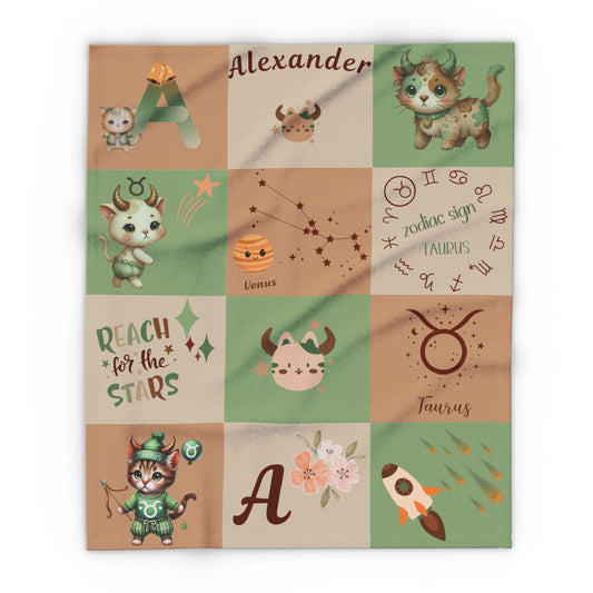 Zodiac Taurus Boy Blanket