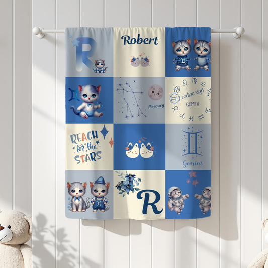 Zodiac Gemini Boy Blanket